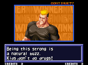 As many have pointed out before, Yamazaki is the Fatal Fury character most likely to do drugs